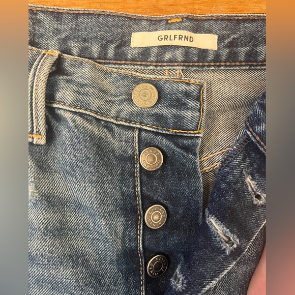 GRLFRND Denim distressed ankle cut jeans - Picture 7 of 10